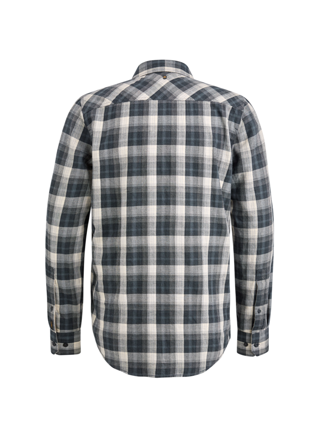 PSI2410200 9139 PME Legend Long Sleeve Shirt Twill Yarndyed Check Black Onyx