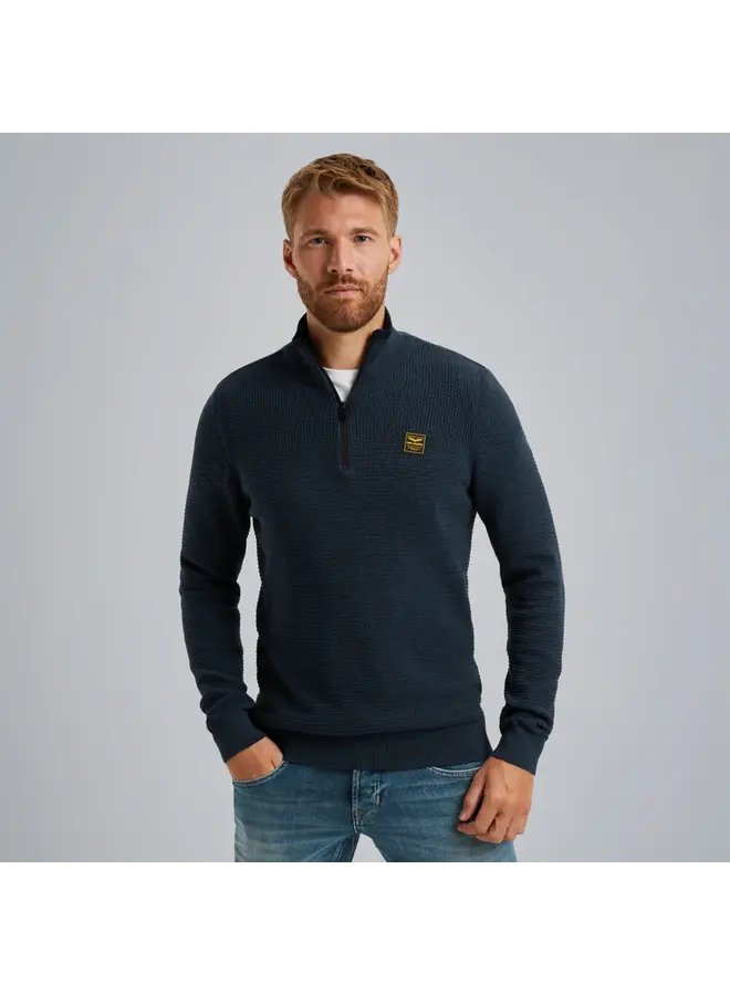 PKW2410301 5281 PME Legend Half zip collar cotton mouline Salute