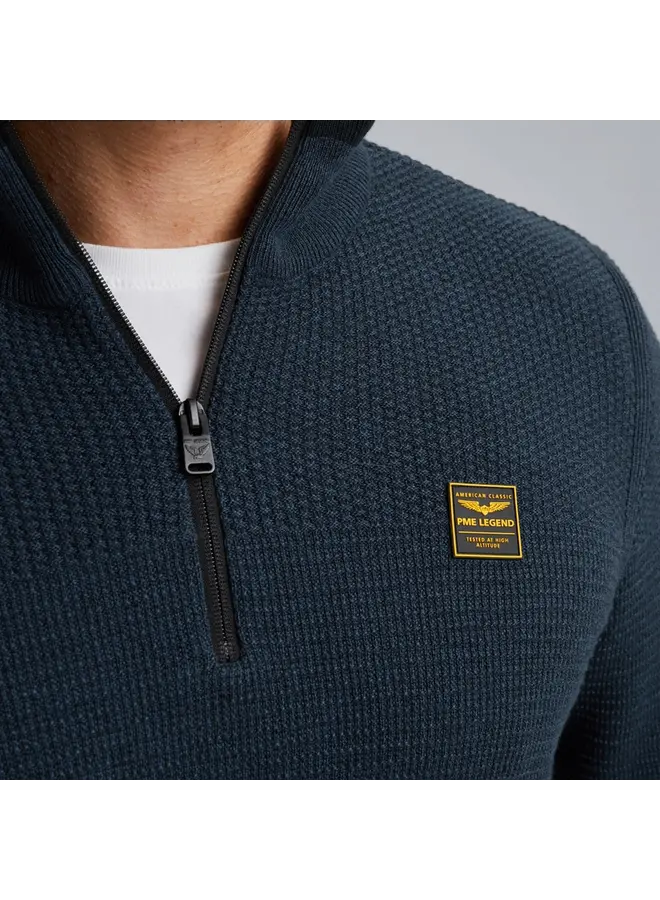 PKW2410301 5281 PME Legend Half zip collar cotton mouline Salute
