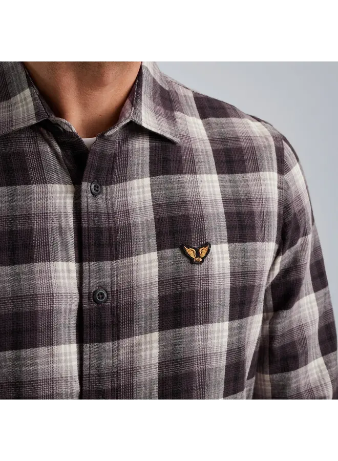PSI2410200 8085 PME Legend Long Sleeve Shirt Twill Yarndyed Check Bracken