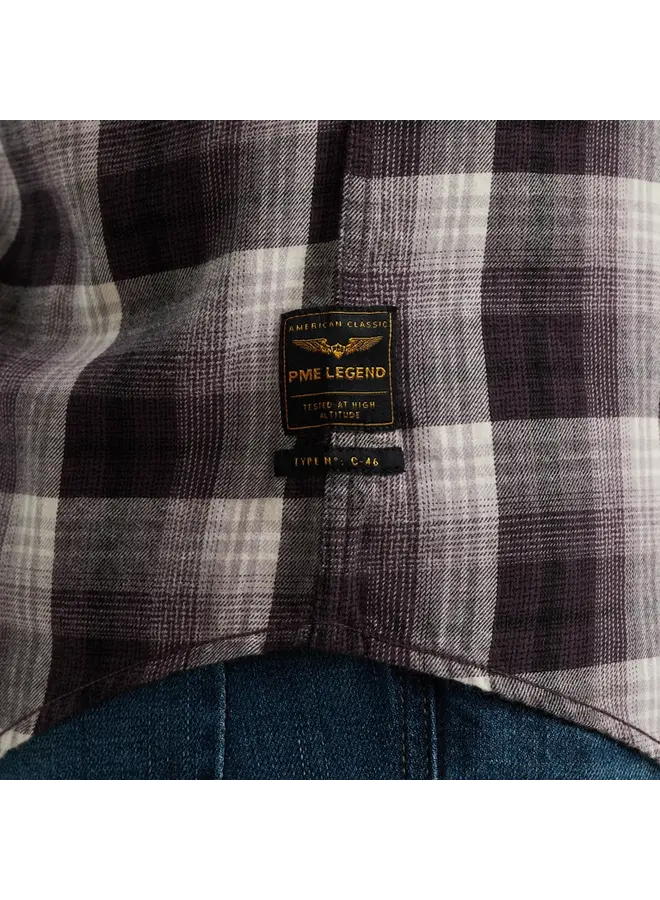PSI2410200 8085 PME Legend Long Sleeve Shirt Twill Yarndyed Check Bracken