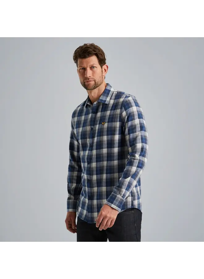 PSI2410200 5281 PME Legend Long Sleeve Shirt Twill Yarndyed Check Salute