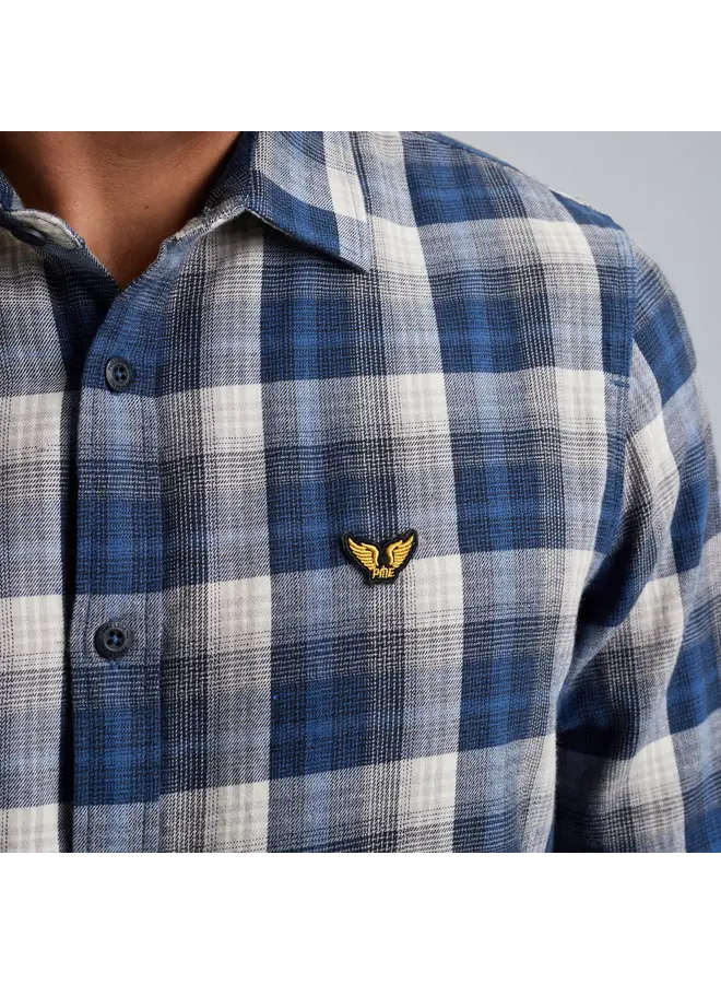 PSI2410200 5281 PME Legend Long Sleeve Shirt Twill Yarndyed Check Salute