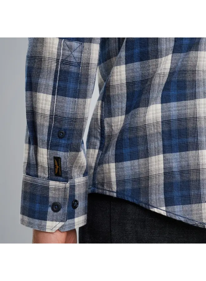 PSI2410200 5281 PME Legend Long Sleeve Shirt Twill Yarndyed Check Salute