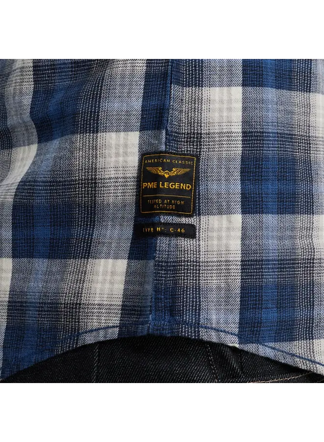 PSI2410200 5281 PME Legend Long Sleeve Shirt Twill Yarndyed Check Salute