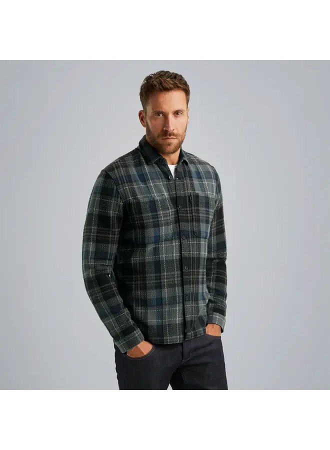 PSI2410215 9139 PME Legend Long Sleeve Shirt Dobby Mattweave Black Onyx