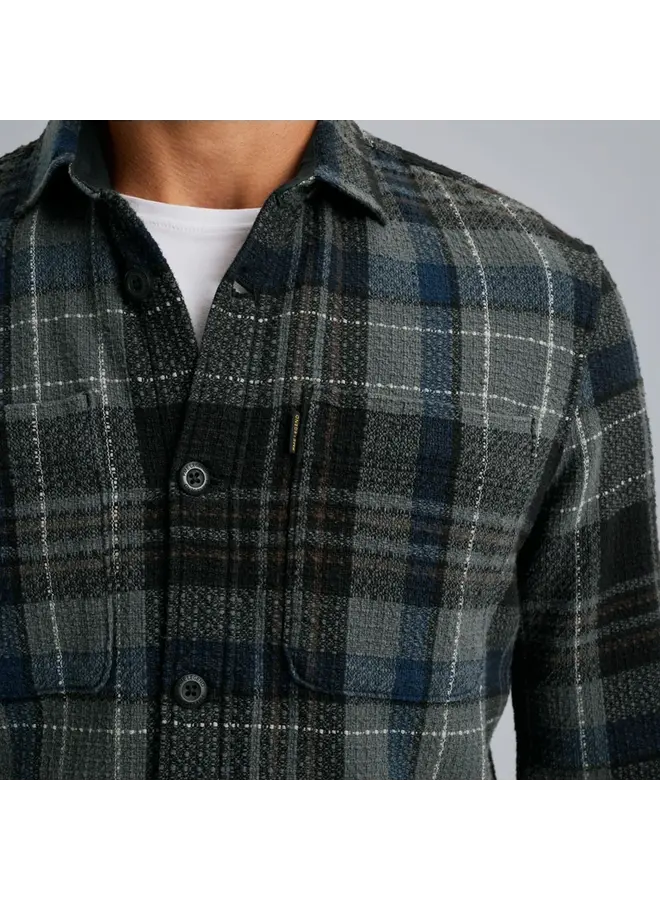 PSI2410215 9139 PME Legend Long Sleeve Shirt Dobby Mattweave Black Onyx