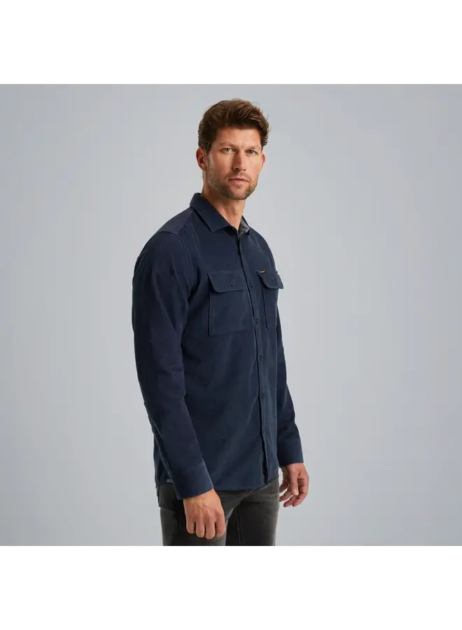 PSI2410206 5426 PME Legend Long Sleeve Shirt Fine Waffle Corduroy Naval Academy
