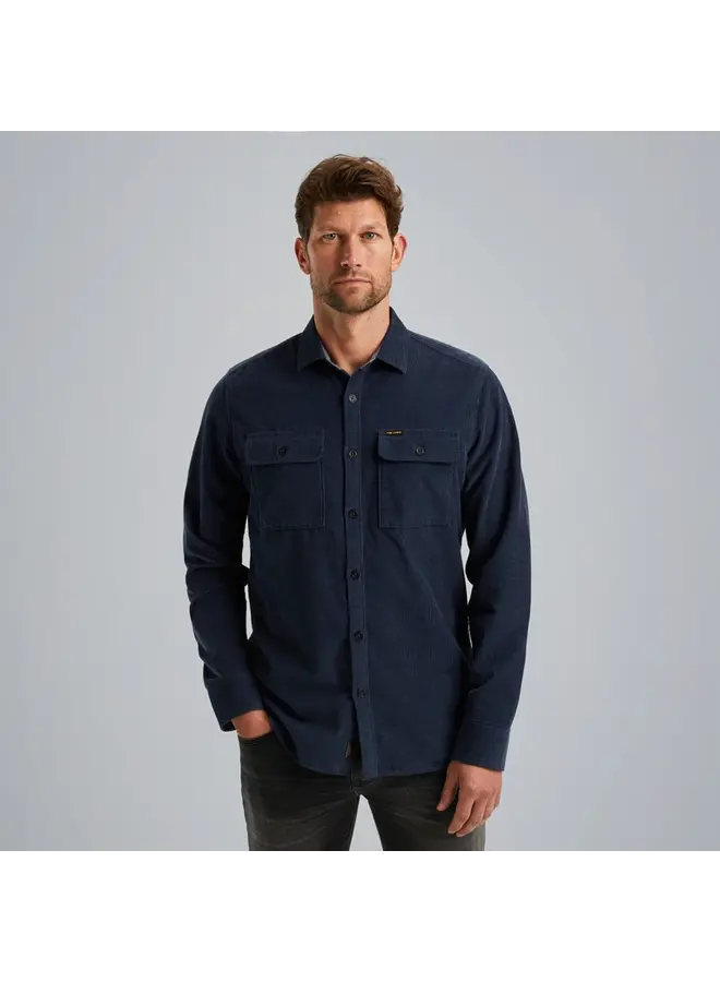 PSI2410206 5426 PME Legend Long Sleeve Shirt Fine Waffle Corduroy Naval Academy