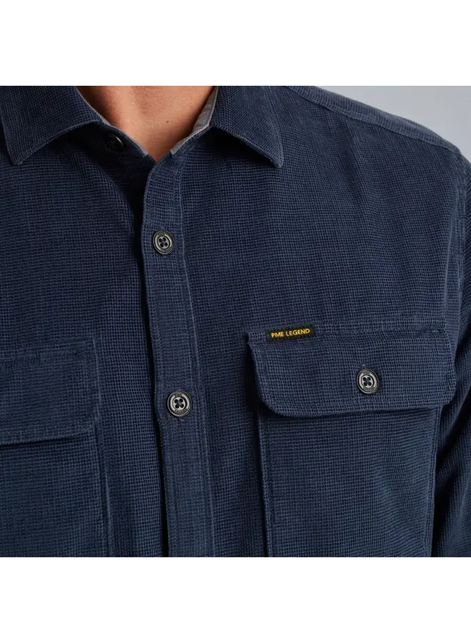 PSI2410206 5426 PME Legend Long Sleeve Shirt Fine Waffle Corduroy Naval Academy