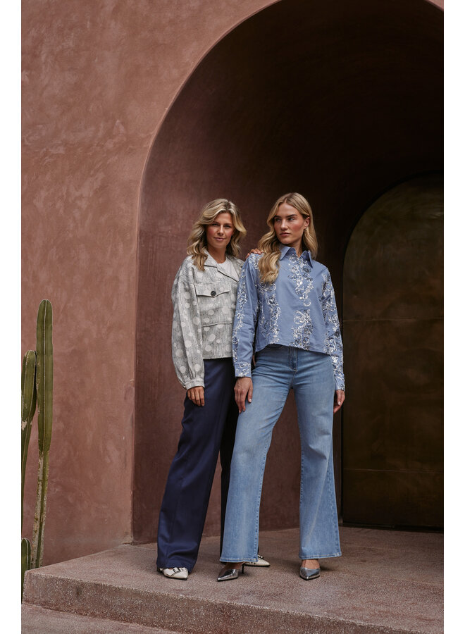 NKS09023 24 Nukus Ruby Pants Bleached Denim