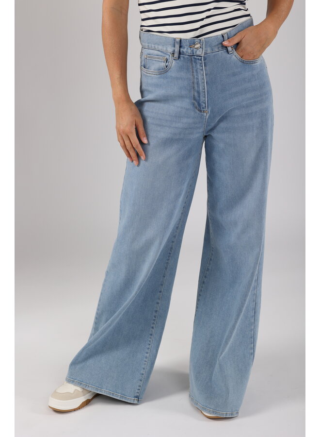 NKS09023 24 Nukus Ruby Pants Bleached Denim