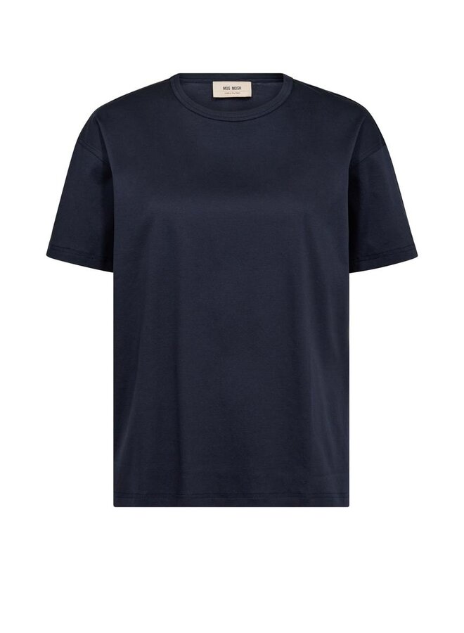 146350 468 MosMosh MM Aina O-SS Tee Salute Navy