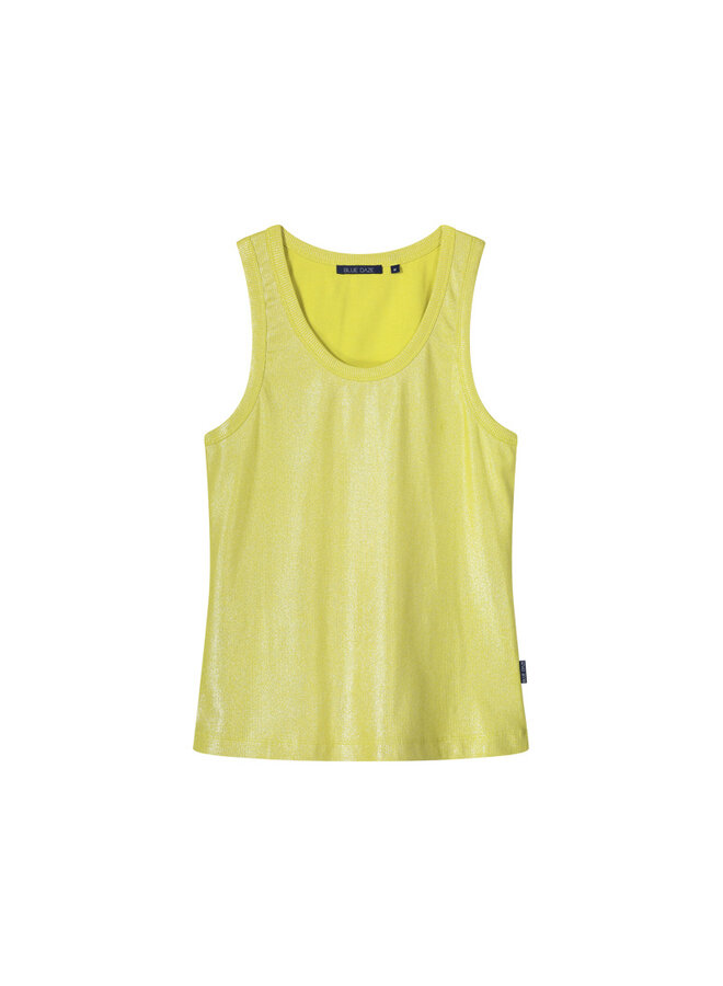 3s4873-5138 202 Summum Rib tanktop cotton rib  Mimosayellow