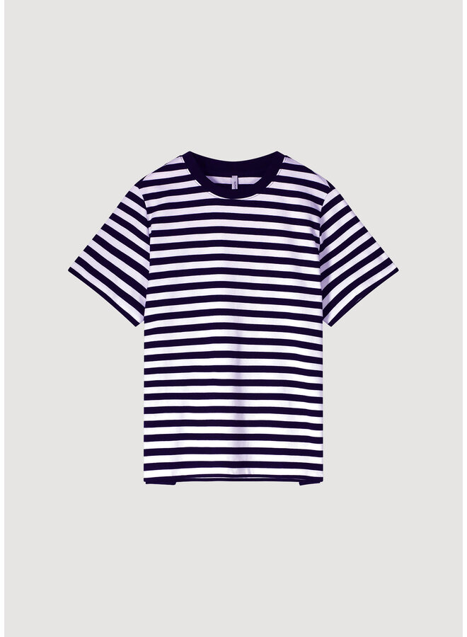 Lyon-30645 495 Summum Short sleeve top Classic Cotton Tee  Midnightblue