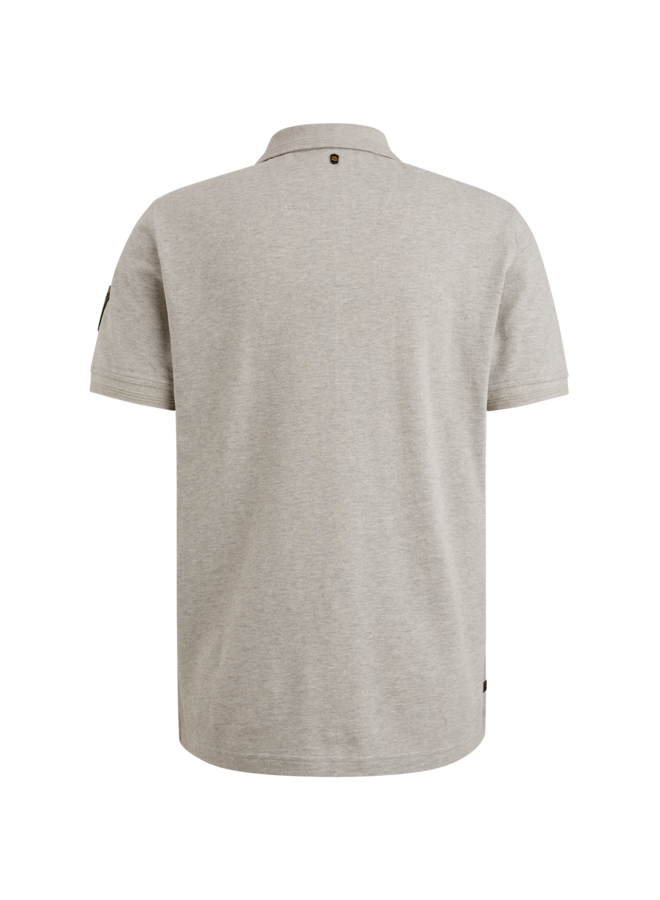 PPSS2502851 921 PME Legend Short sleeve polo pique Light Grey Melee