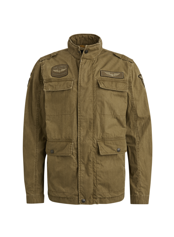PJA2502108 6401 PME Legend Semi long jacket CARGOYET Mech Pigment Print Dusty Olive