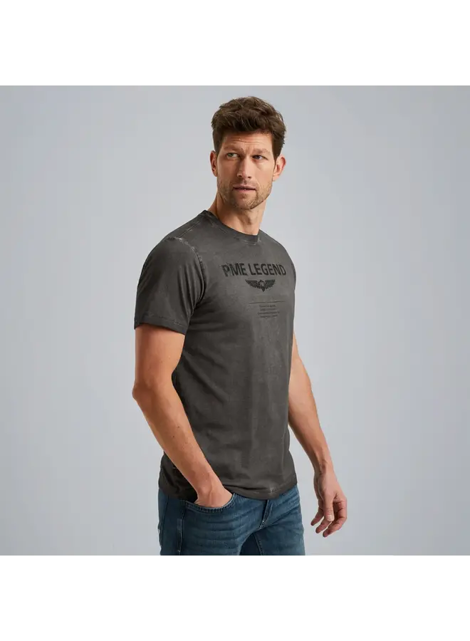 PTSS2502555 8039 PME Legend Short sleeve r-neck single jersey cold dye Beluga