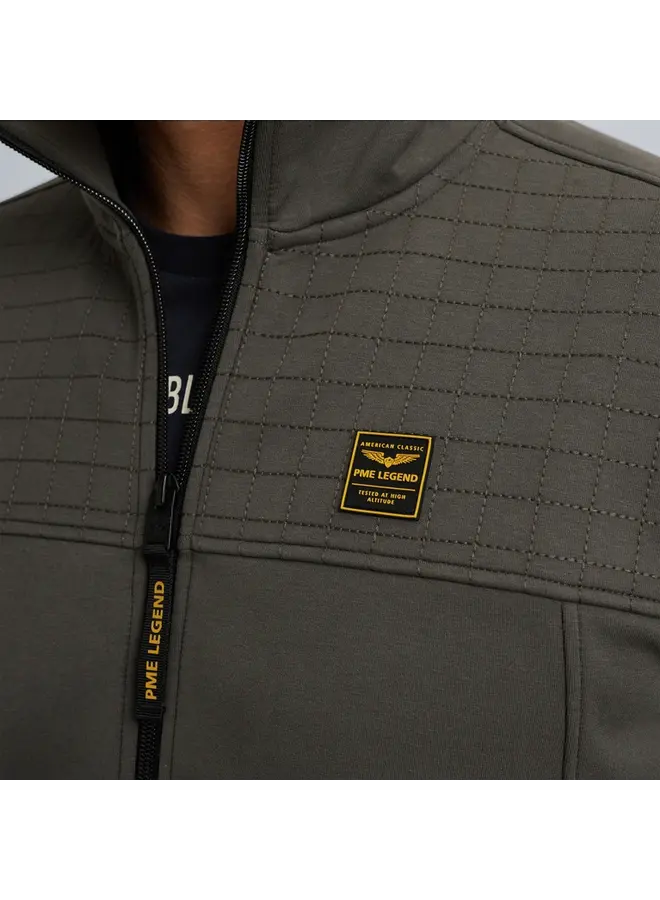 PSW2502476 8039 PME Legend Zip jacket spacer look sweat Beluga