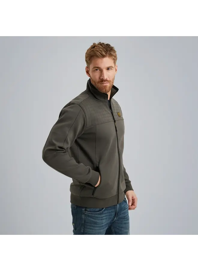 PSW2502476 8039 PME Legend Zip jacket spacer look sweat Beluga