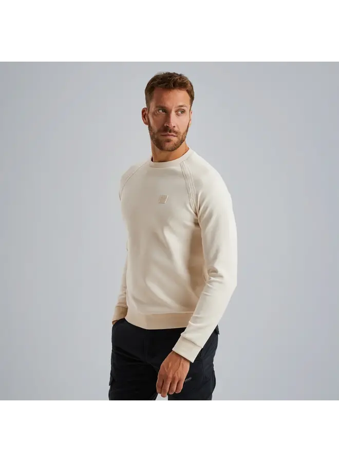 PSW2502471 7013 PME Legend Crewneck soft light sweat Bone White