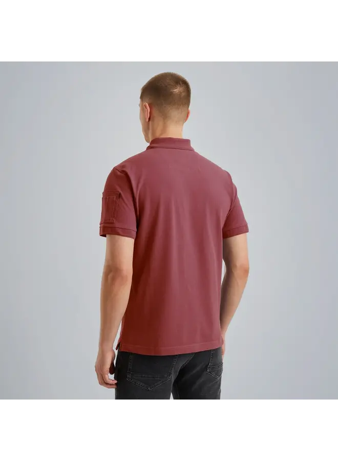 PPSS2502899 4021 PME Legend Short sleeve polo trackway polo Dry Rose