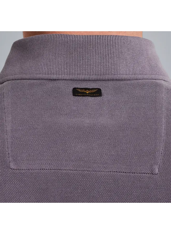 PPSS2502850 4184 PME Legend Short sleeve polo garment dyed pique Purple Sage
