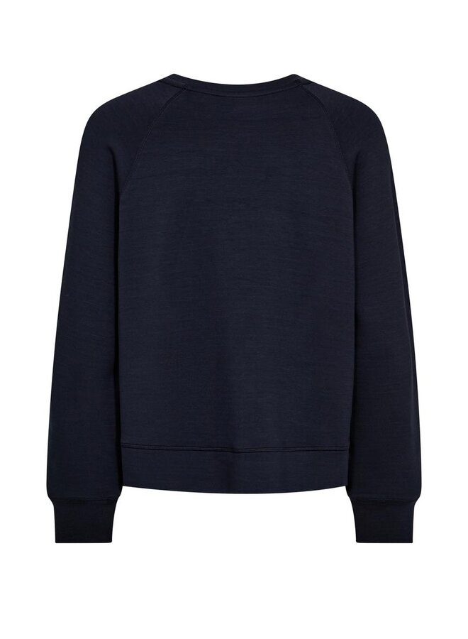 168530 468 Mosmosh MM Abello O-LS Basic Sweatshirt Salute Navy