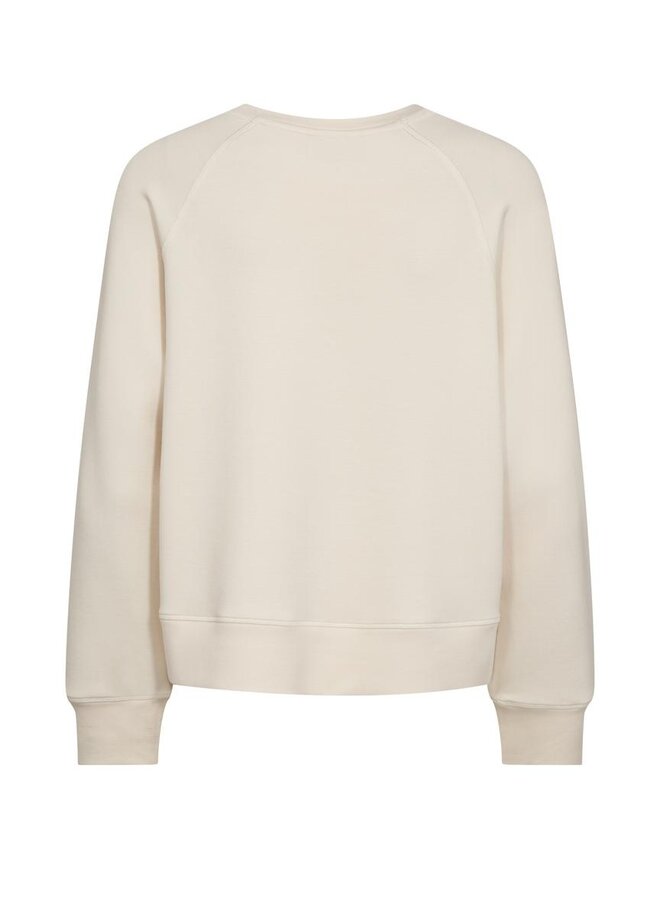 168530 180 Mosmosh MM Abello O-LS Basic Sweatshirt Ecru