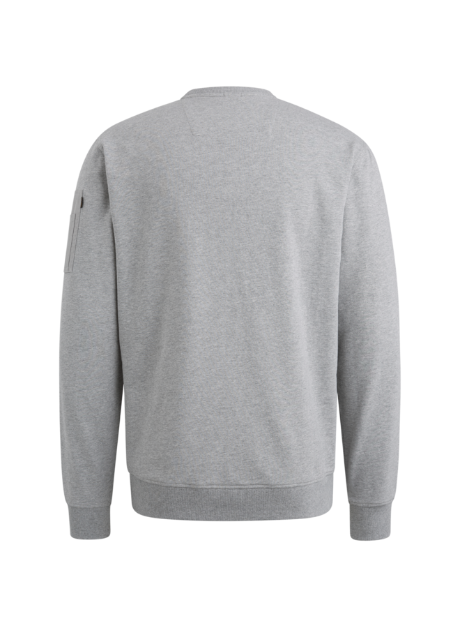 PLS2502499 921 PME Legend Crewneck Airstrip sweat Light Grey Melee