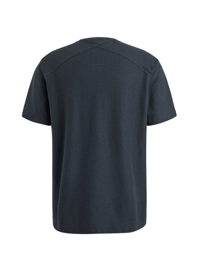 CTSS2502554 5442 Cast Iron Short sleeve r-neck regular fit twill jersey Sea Storm