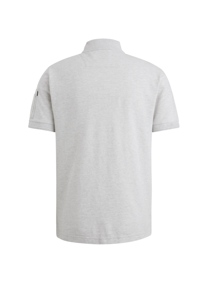 PPSS2502899 921 PME Legend Short sleeve polo trackway polo Light Grey Melee