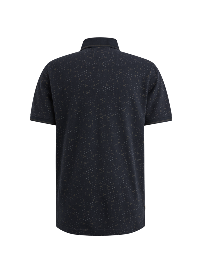 PPSS2502852 5281 PME Legend Short sleeve polo fine pique all over print Salute