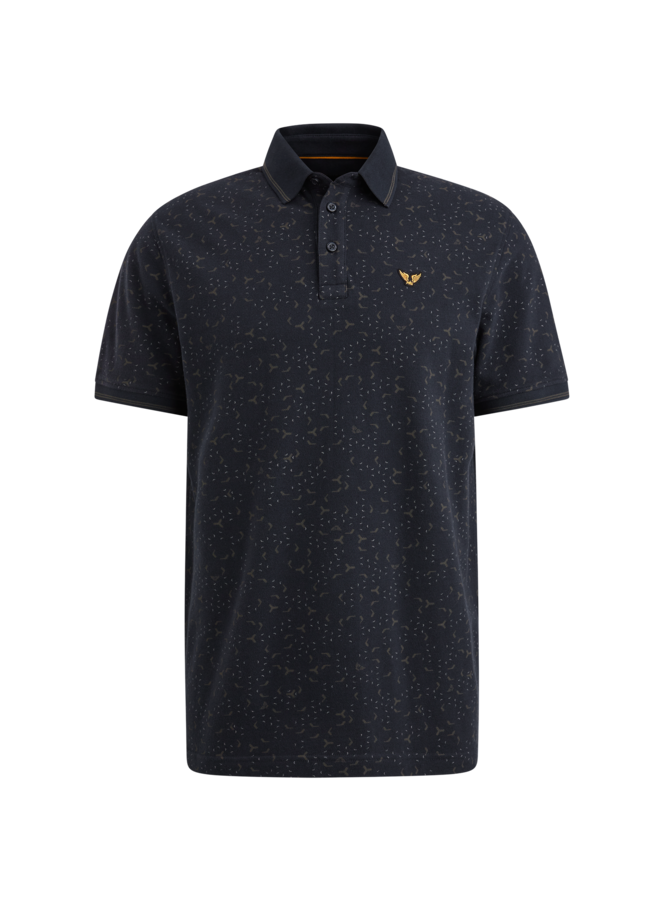 PPSS2502852 5281 PME Legend Short sleeve polo fine pique all over print Salute
