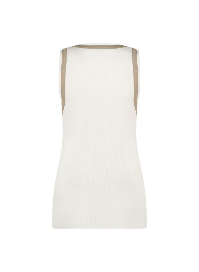 FW24102 131 Nukus Nice Singlet Offwhite/Sand