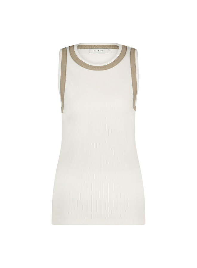 FW24102 131 Nukus Nice Singlet Offwhite/Sand