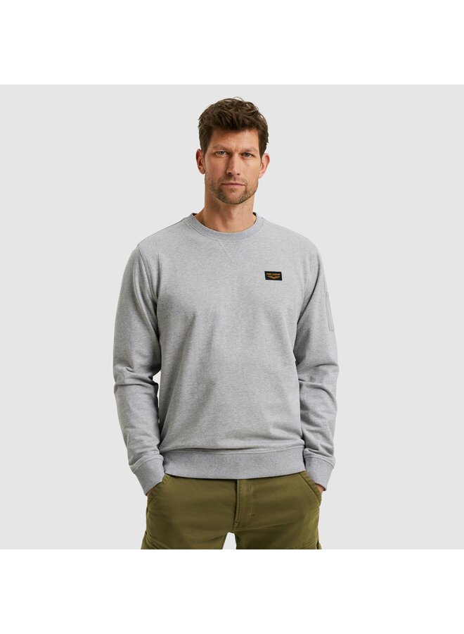 PLS2502499 921 PME Legend Crewneck Airstrip sweat Light Grey Melee