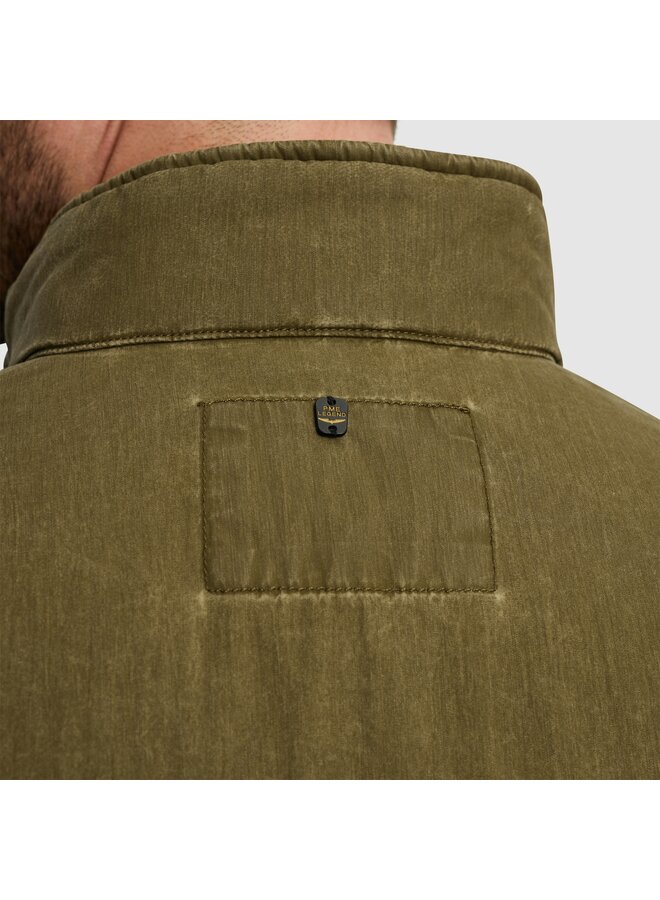 PJA2502108 6401 PME Legend Semi long jacket CARGOYET Mech Pigment Print Dusty Olive