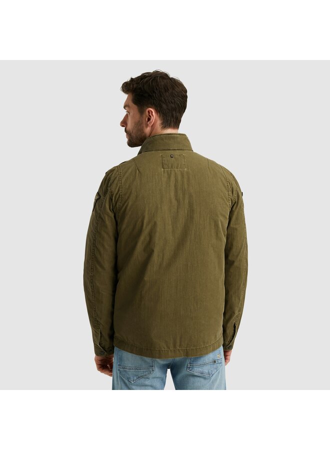 PJA2502108 6401 PME Legend Semi long jacket CARGOYET Mech Pigment Print Dusty Olive
