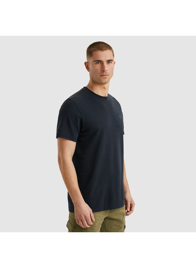 PTSS2502563 5281 PME Legend Short sleeve r-neck jacquard stripes Salute