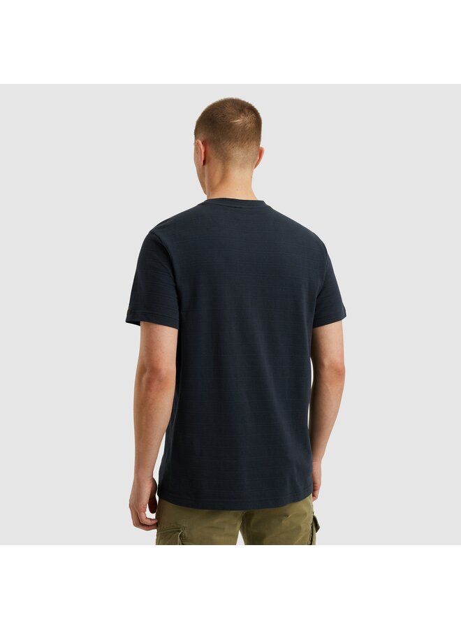 PTSS2502563 5281 PME Legend Short sleeve r-neck jacquard stripes Salute