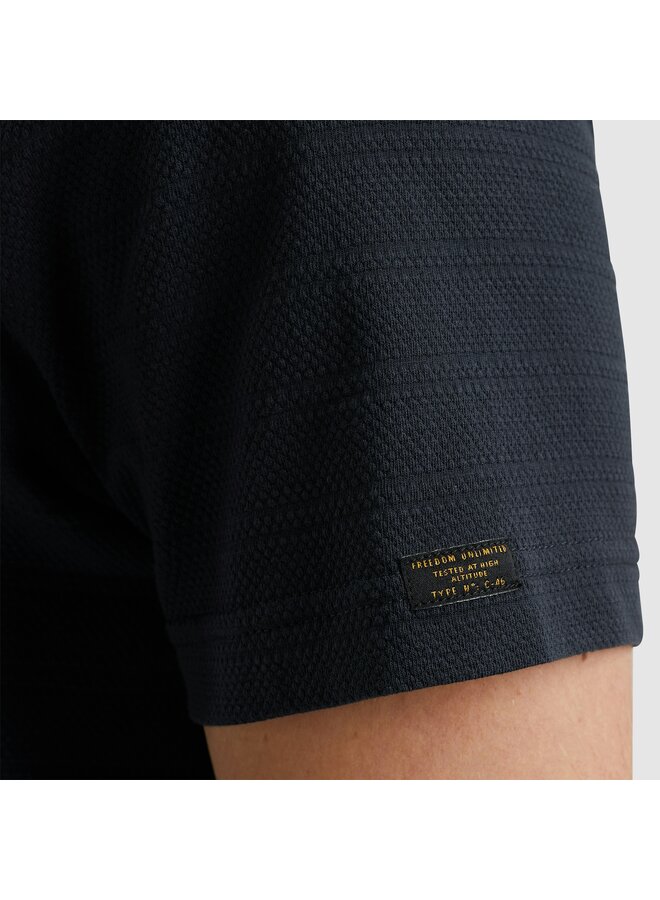 PTSS2502563 5281 PME Legend Short sleeve r-neck jacquard stripes Salute