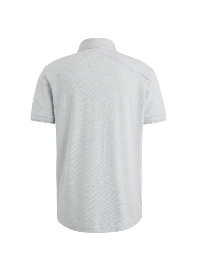 CPSS2503864 5303 Cast Iron Short sleeve polo popcorn jersey melange Plein Air
