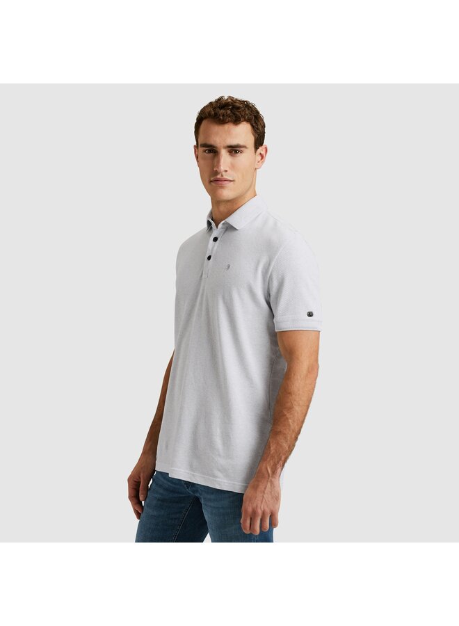 CPSS2503864 5303 Cast Iron Short sleeve polo popcorn jersey melange Plein Air