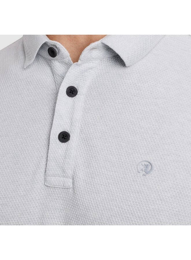 CPSS2503864 5303 Cast Iron Short sleeve polo popcorn jersey melange Plein Air