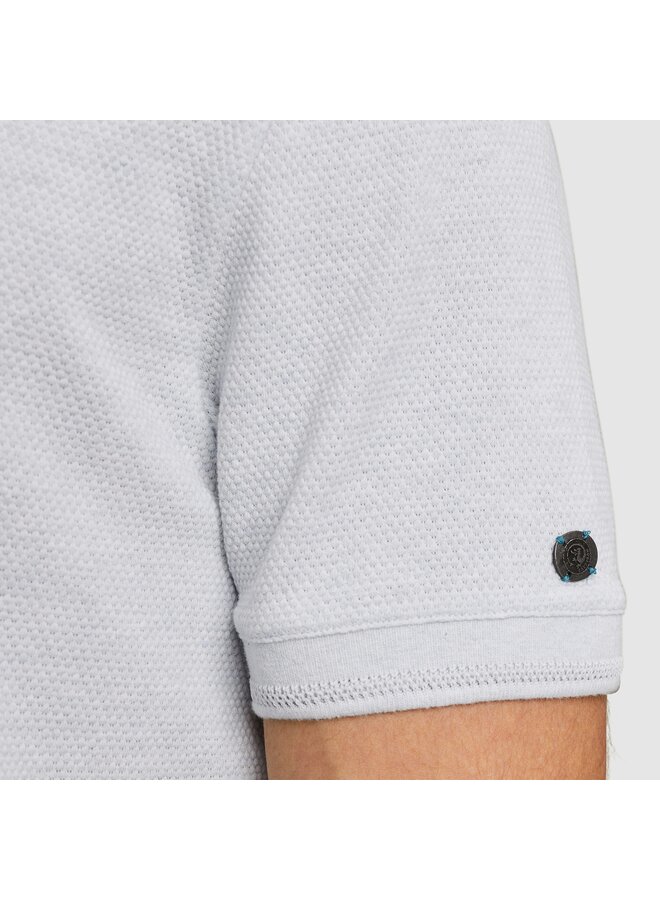 CPSS2503864 5303 Cast Iron Short sleeve polo popcorn jersey melange Plein Air