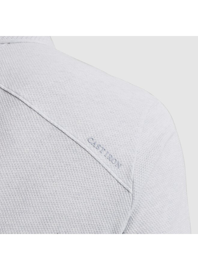 CPSS2503864 5303 Cast Iron Short sleeve polo popcorn jersey melange Plein Air