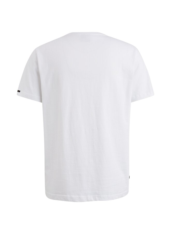 PTSS2503570 7003 PME Legend Short sleeve r-neck single jersey digital print Bright White
