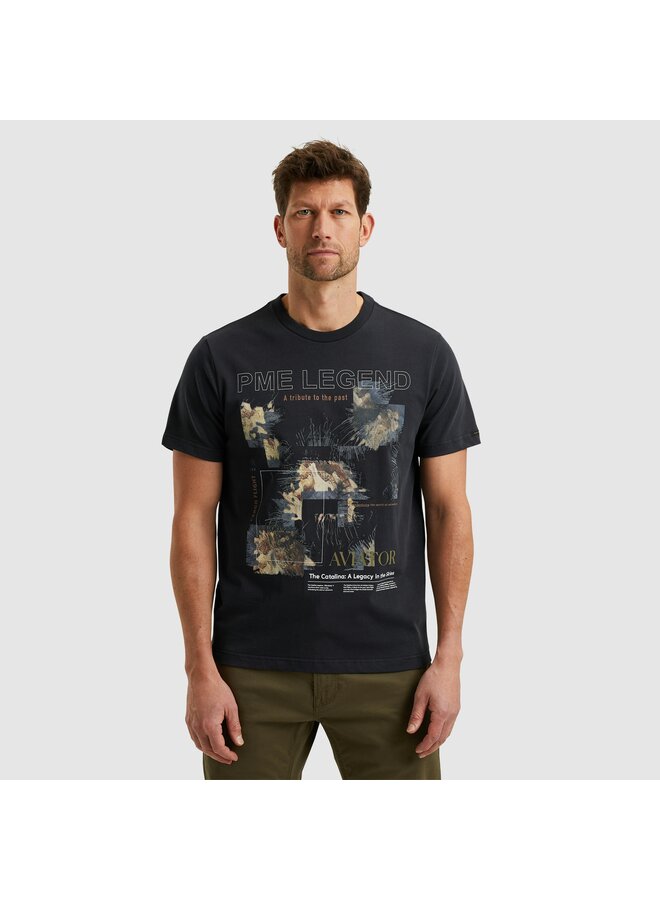PTSS2503570 5281 PME Legend Short sleeve r-neck single jersey digital print Salute