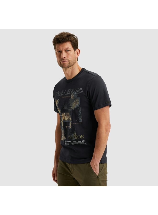 PTSS2503570 5281 PME Legend Short sleeve r-neck single jersey digital print Salute